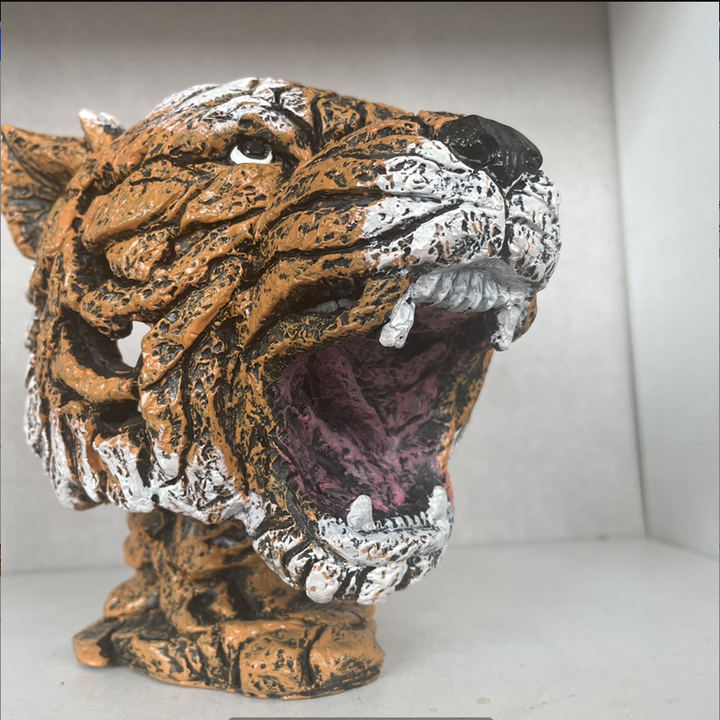 Lifelike Decorative Animal Statues - WildGrace-Tiger Sculpture-The Livary