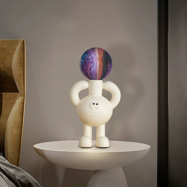 Playful Table Lamp with Glass Sphere - Glombra-Colourful-The Livary