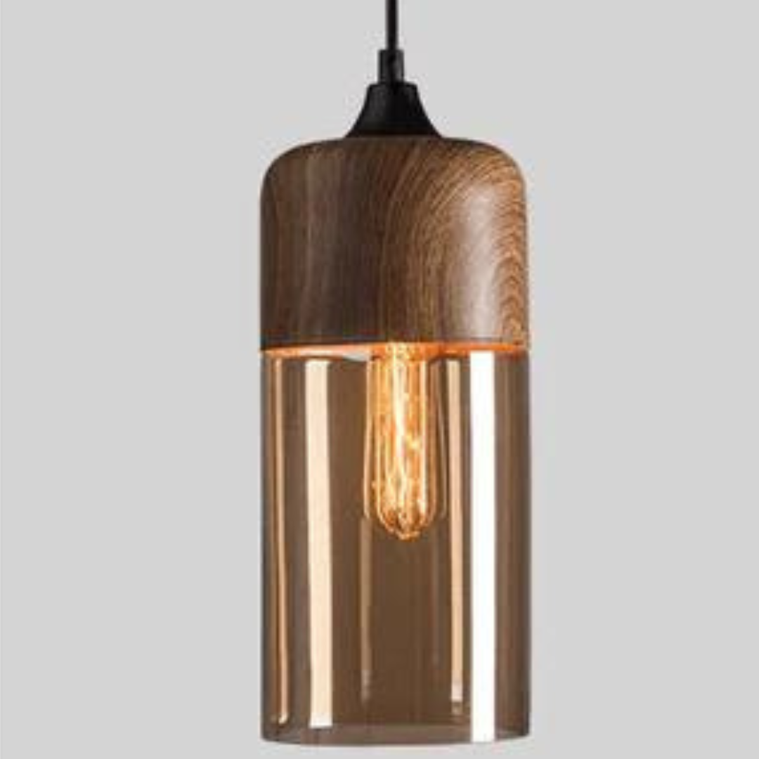 Stylish Scandinavian Wooden Ceiling Lamp - NordLuna-Type A-The Livary