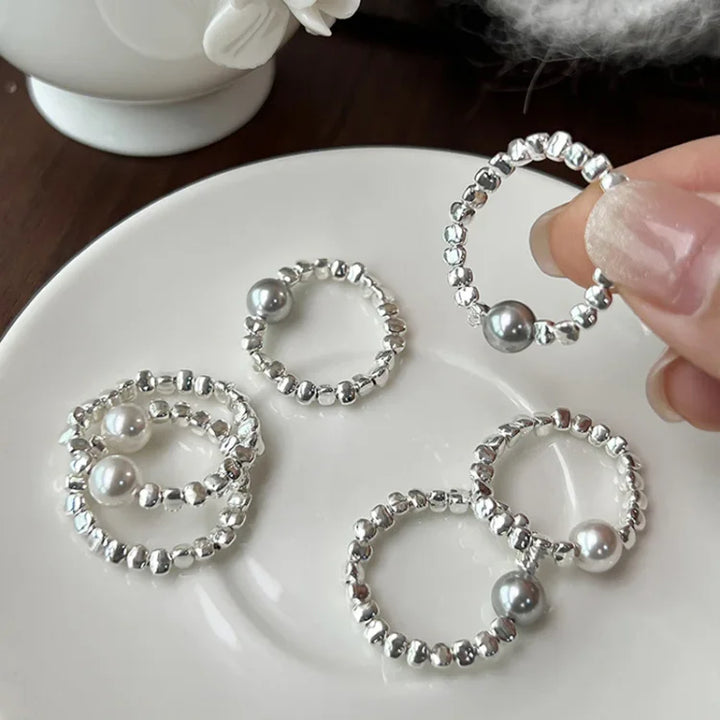 Galaxy Pearl Ring - Stella-White-5-The Livary