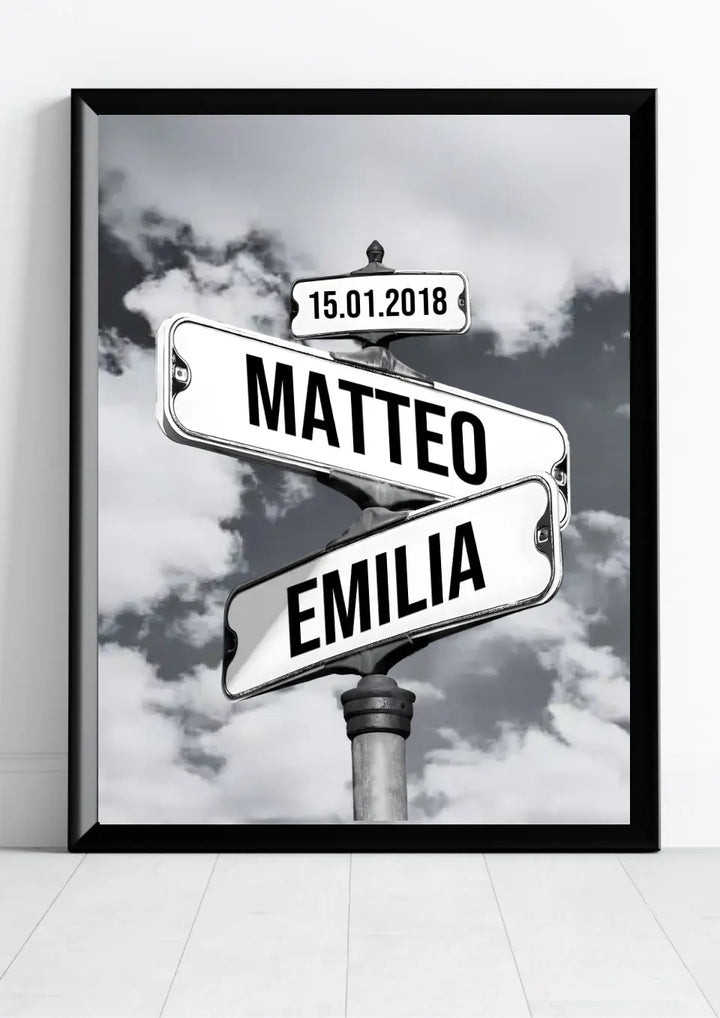Street Signs Poster for Couples-Digital Download-The Livary
