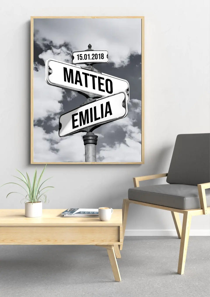 Street Signs Poster for Couples-Digital Download-The Livary