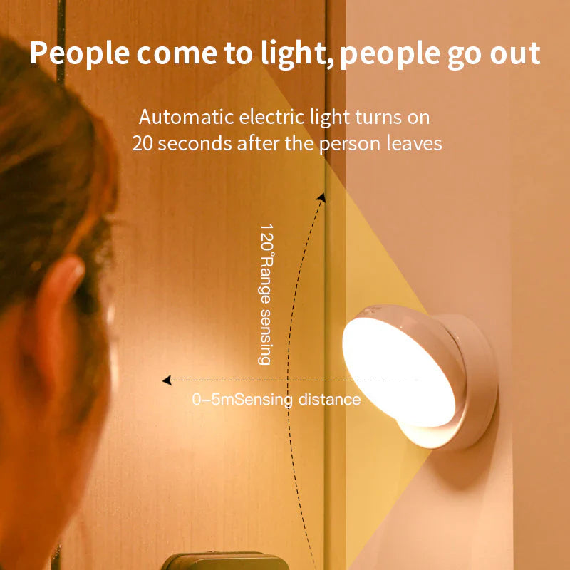 Smart Motion Sensor Night Light - Elara-White-The Livary