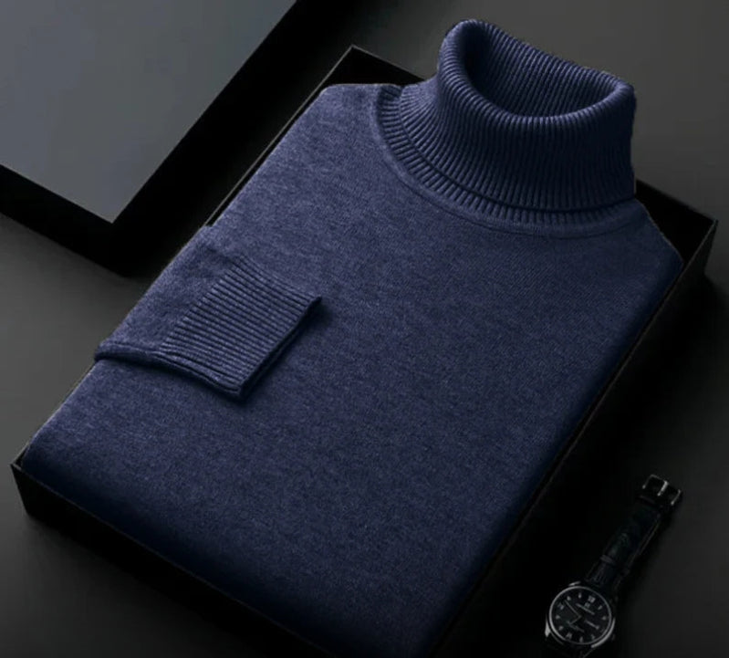 Cashmere Men's Sweater – Silvano-Dark blue-S-The Livary