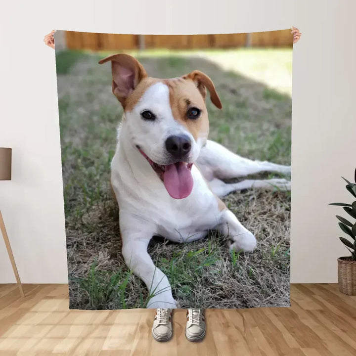 Personalised blanket with your own photo-39.4×59.1in-The Livary