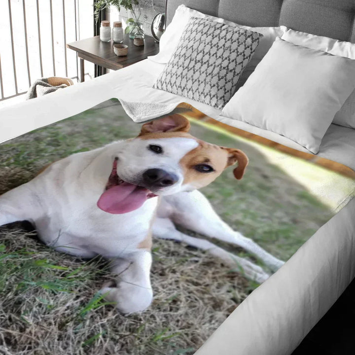 Personalised blanket with your own photo-39.4×59.1in-The Livary