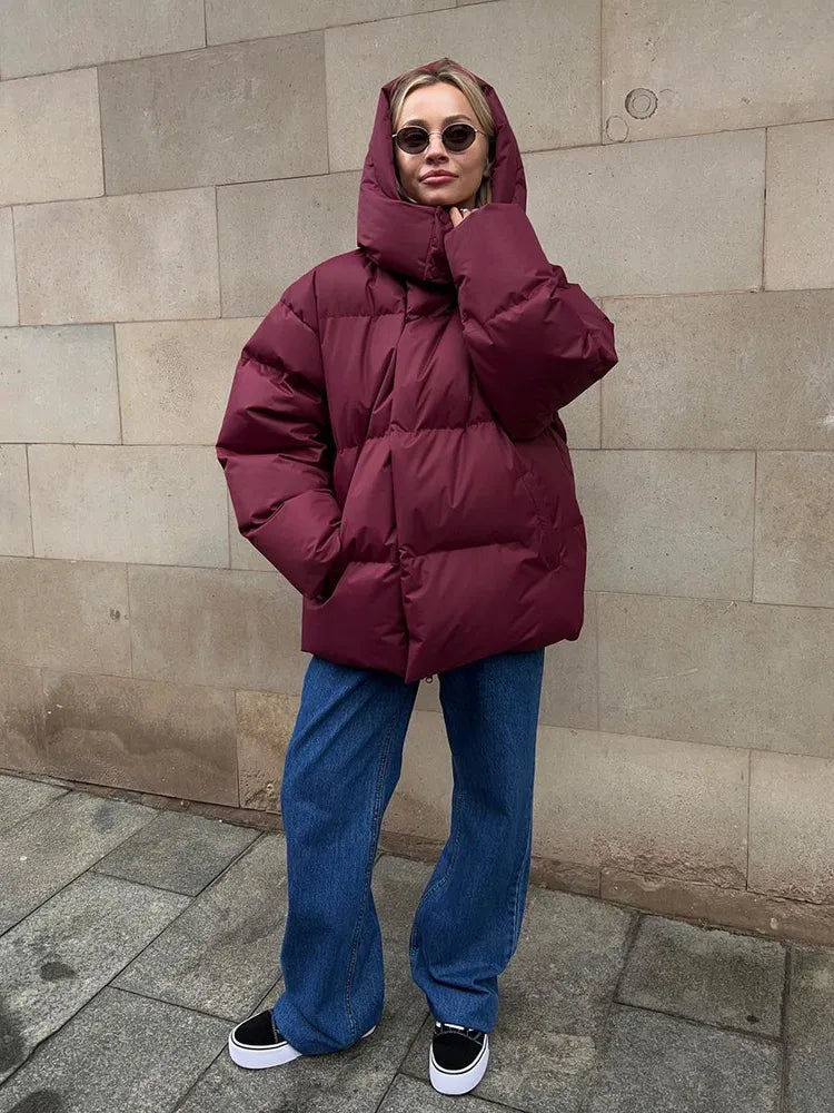 Comfortable Ladies Winter Coat - Aurora Luxe-Grey-S-The Livary