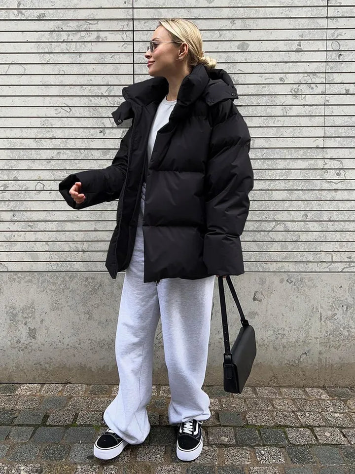 Comfortable Ladies Winter Coat - Aurora Luxe-Grey-S-The Livary