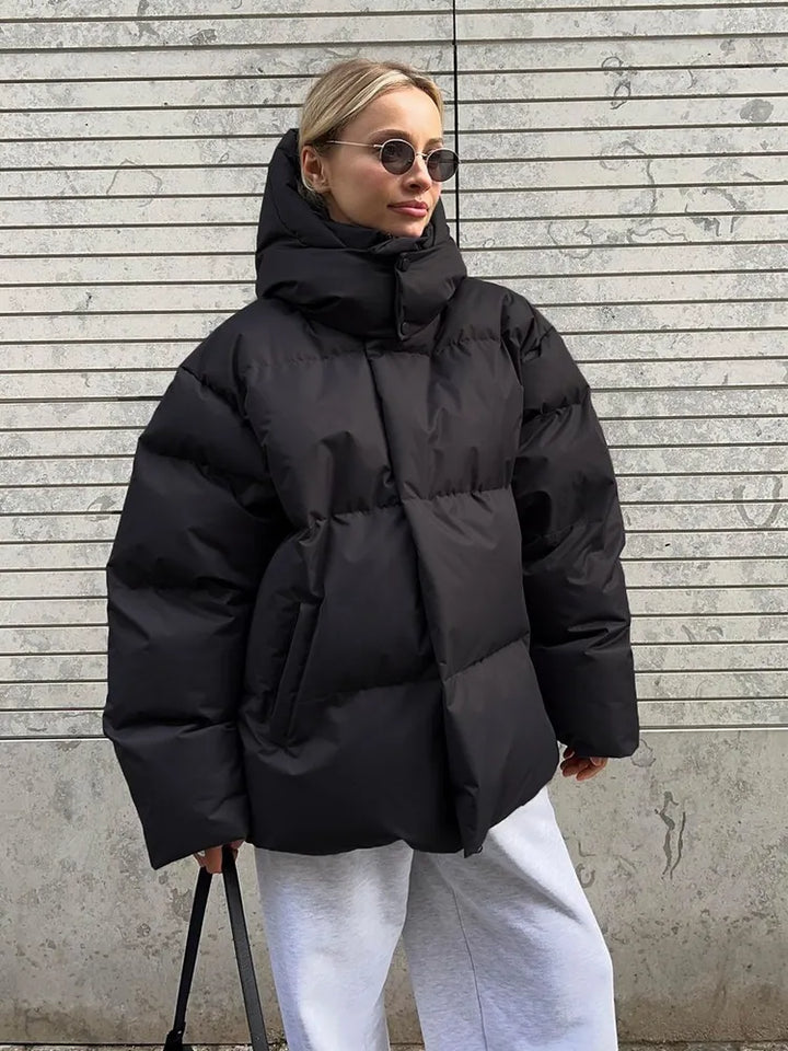 Comfortable Ladies Winter Coat - Aurora Luxe-Grey-S-The Livary