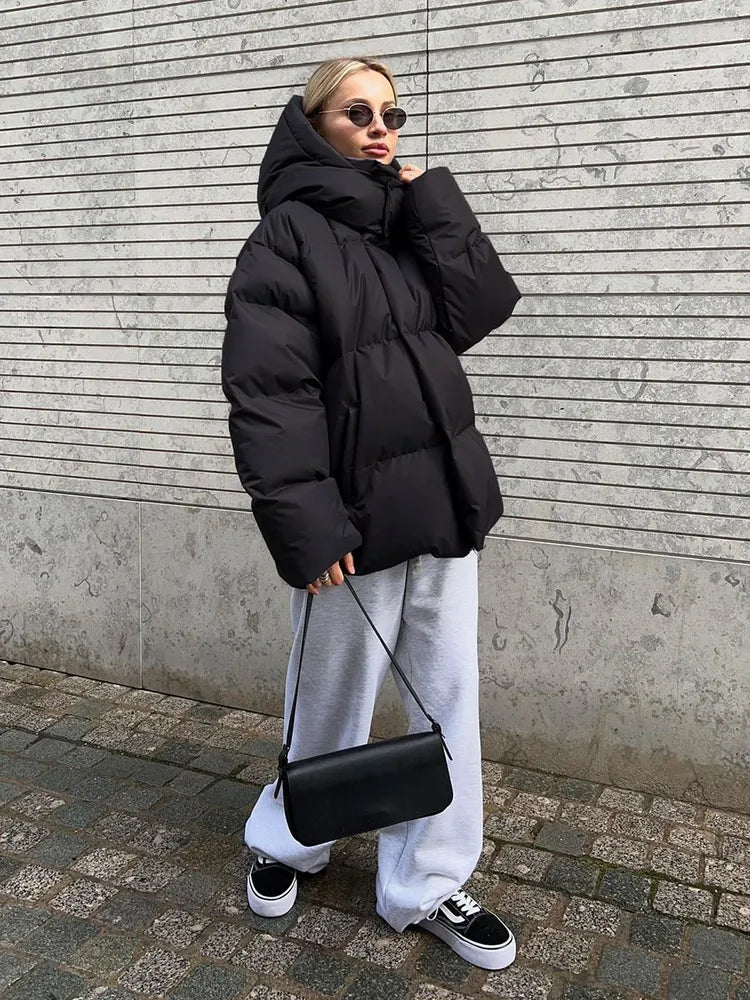 Comfortable Ladies Winter Coat - Aurora Luxe-Grey-S-The Livary