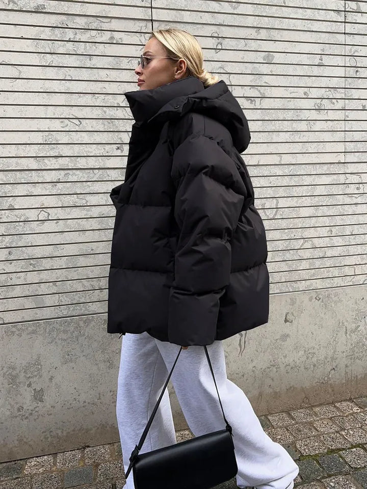 Comfortable Ladies Winter Coat - Aurora Luxe-Grey-S-The Livary