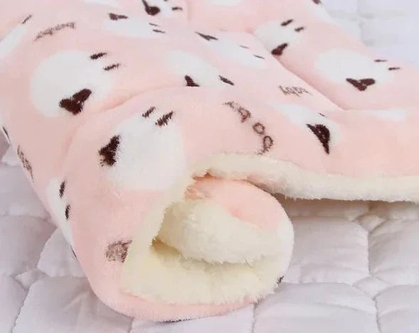 Warm Cat Blanket - SnuggleSoft-Pink & Sheep-S-The Livary