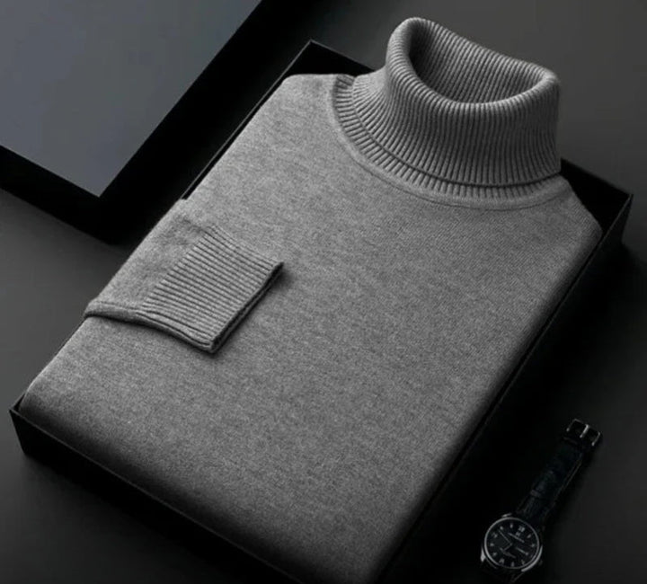 Cashmere Men's Sweater – Silvano-Gray-S-The Livary