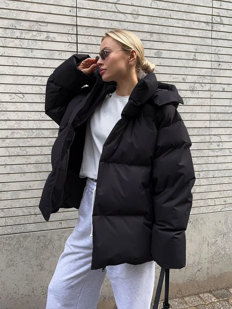 Comfortable Ladies Winter Coat - Aurora Luxe-Grey-S-The Livary