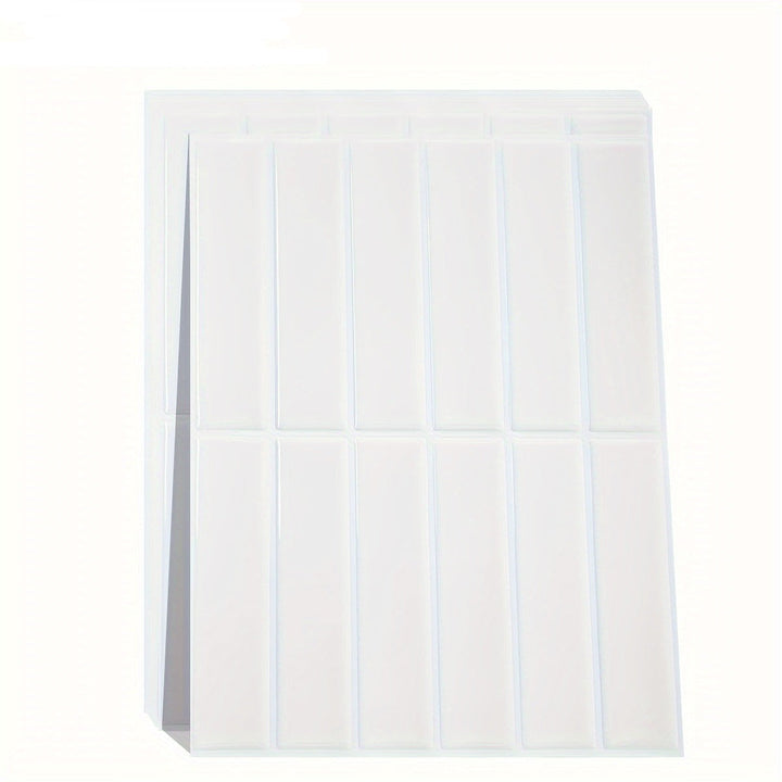 Style Tiles | Waterproof Self-Adhesive Tile Stickers for Wall Decoration-10-White-The Livary