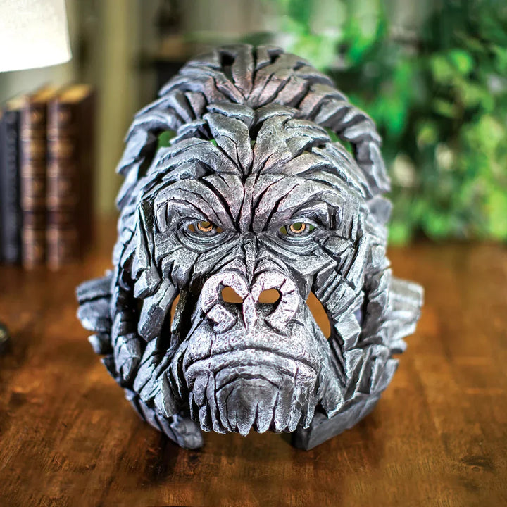 Lifelike Decorative Animal Statues - WildGrace-Gorilla Sculpture-The Livary