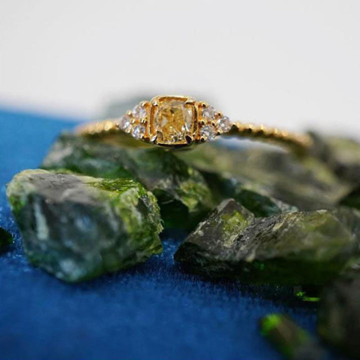 Soft Natural Citrine Ring - Alina-Citrine-The Livary