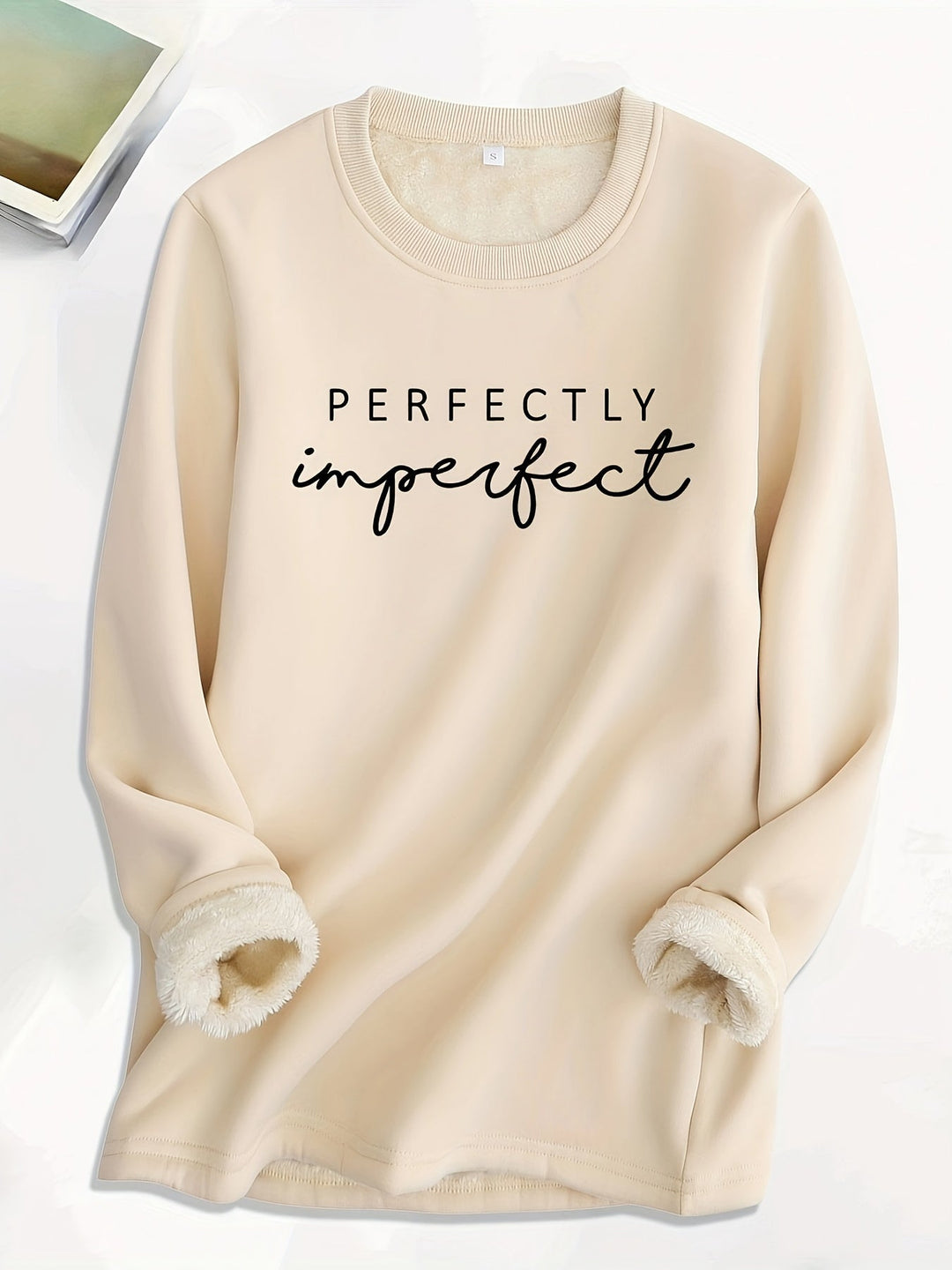 Comfy Fleece Sweatshirt - Liona-Beige-S-The Livary