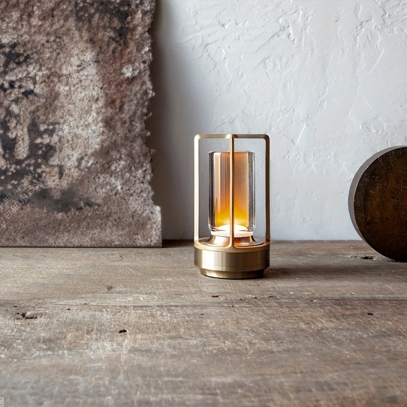 Japanese Style LED Touch Table Lamp - ZenLight-Gold-Style A-The Livary