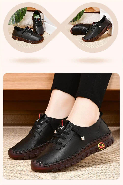 Comfortable Flat Women's Loafer – Ella-Black-4.5-The Livary