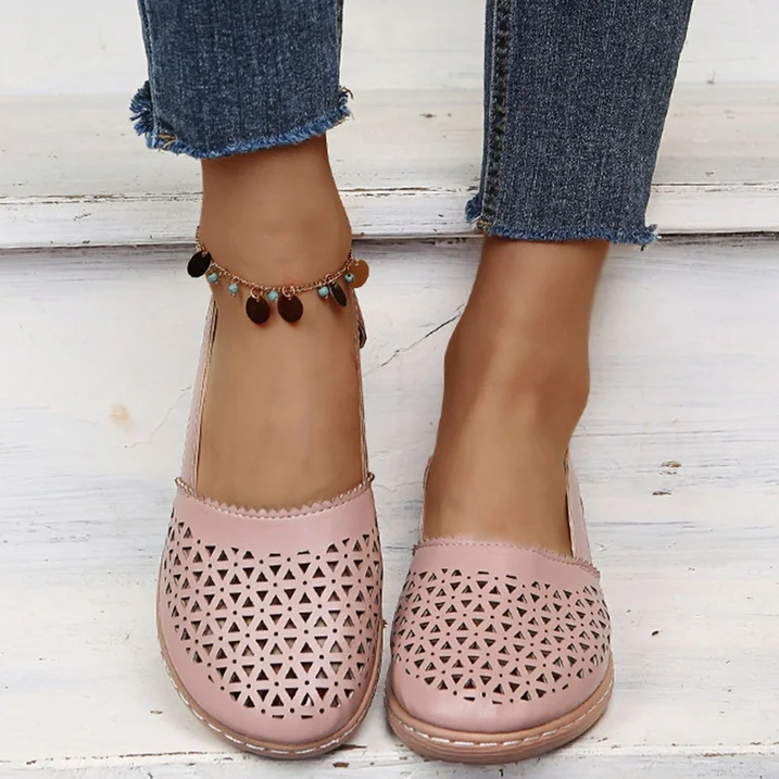 Comfortable Summer Shoes for Women - Melina-White-2.5-The Livary