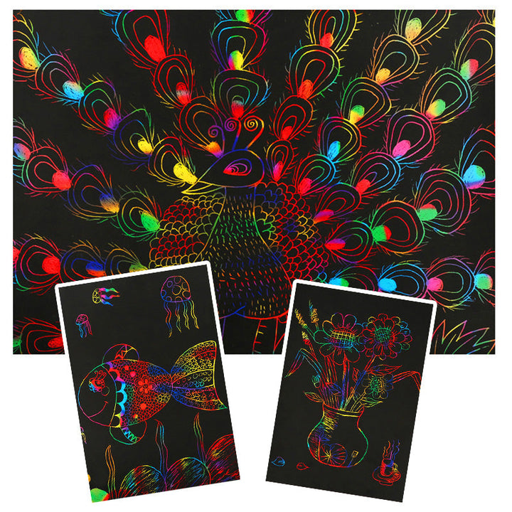 Scratch card set with Magical Rainbow Colours - ColorBurst