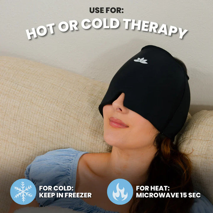 Pain Relieving Migraine Mask - MigraCalm™-Black (almost sold out)-The Livary