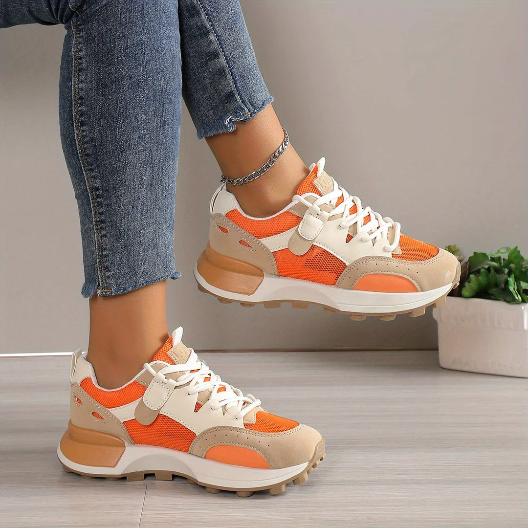 Luna Ademend Sports Trainers | Comfortable & Non-slip Design-3.5-Orange Red-The Livary