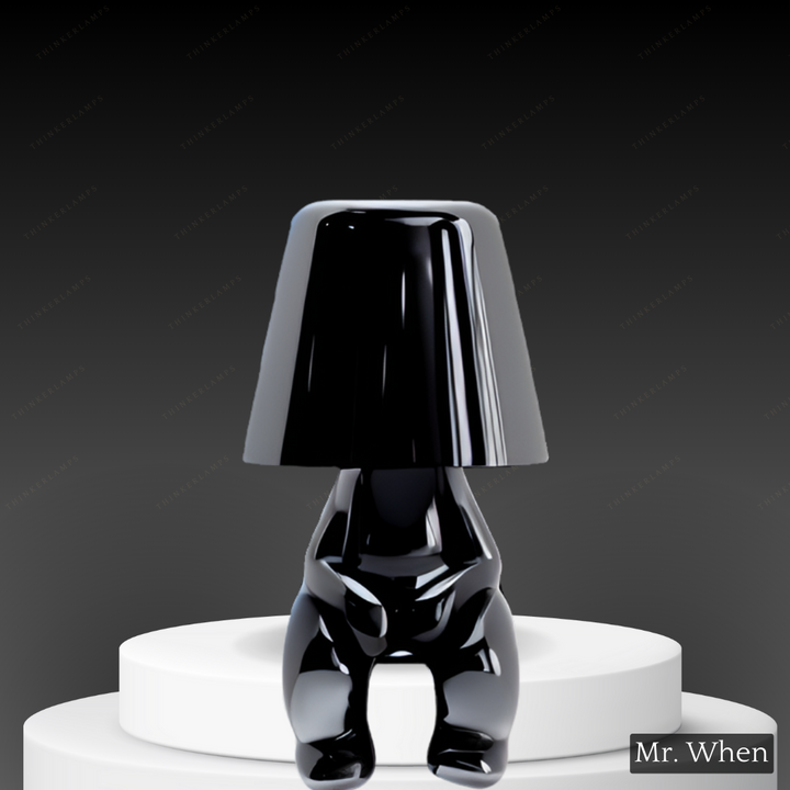 Lighting lamp for Thinkers - BrightMind-Black-Mr. When-The Livary