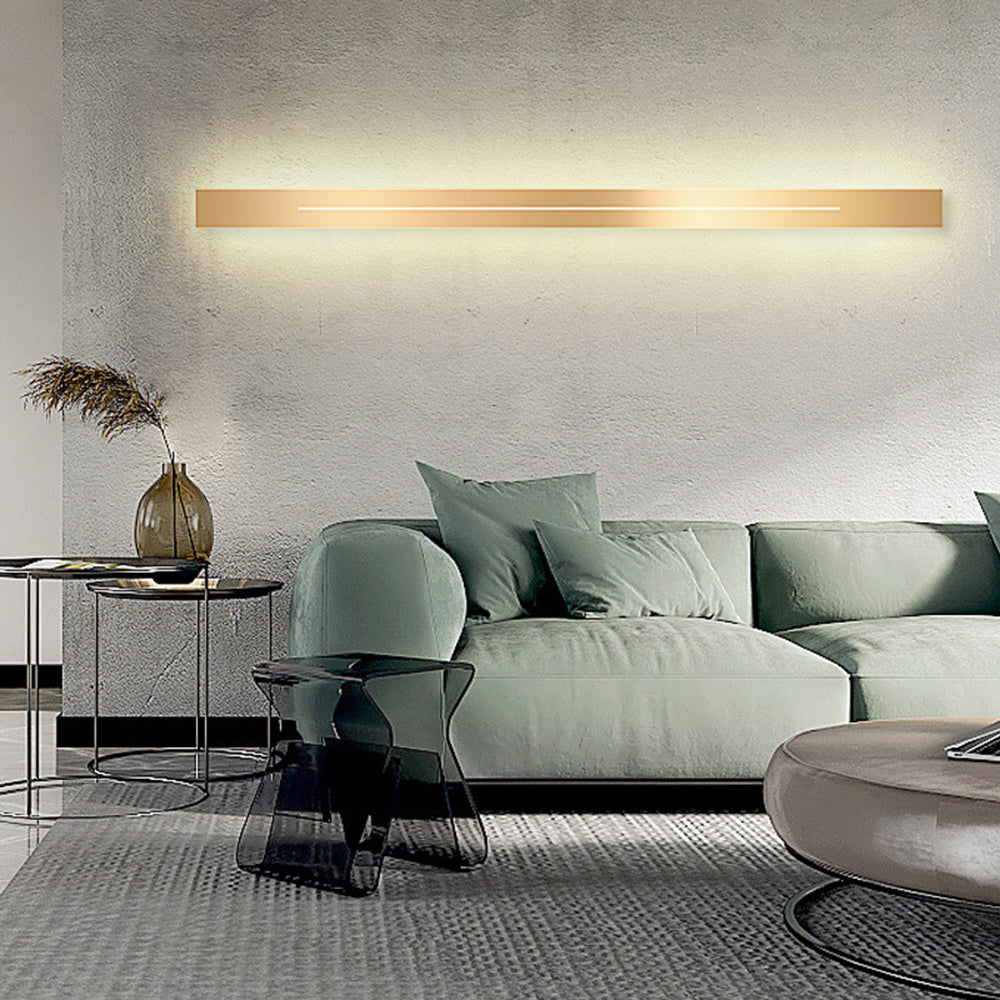 Modern LED Wall Lamp - LumièreGold-Black-L 23.62 in-Warm White-The Livary