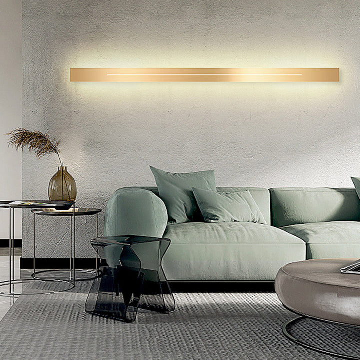 Modern LED Wall Lamp - LumièreGold-Black-L 23.62 in-Warm White-The Livary