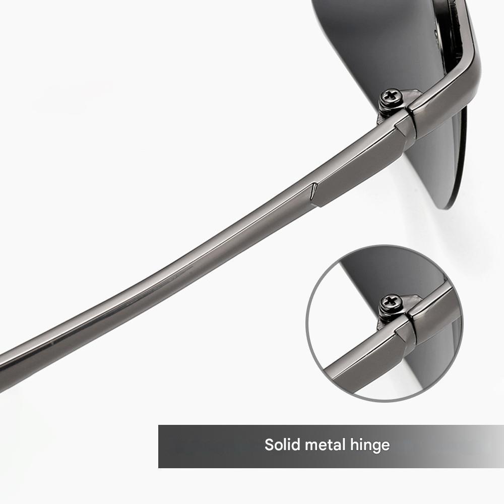 Stylish self-tinting polarised glasses for day & night – Nils-Black-Grey-The Livary