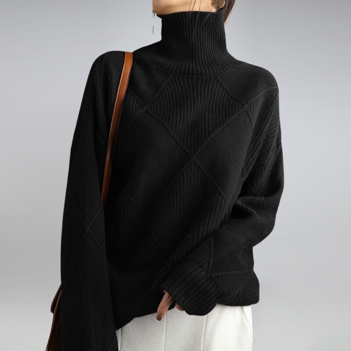 Stylish Women's Turtleneck - Isabella-Beige-S-The Livary