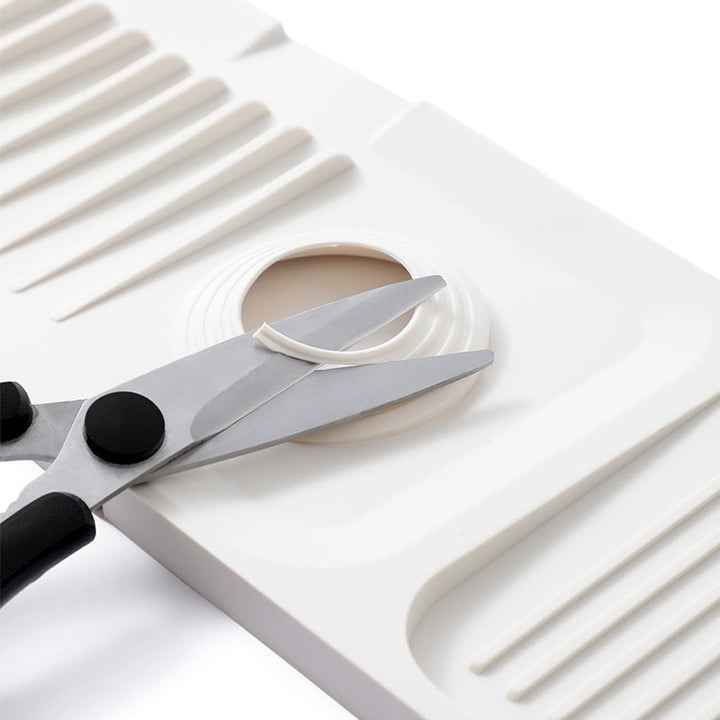 Silicone Draining Mat with Self-Drainage – DripGuard-White-Small-The Livary