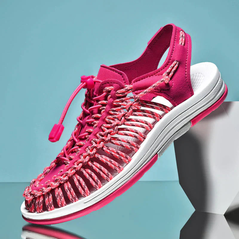 Stylish Men's Mesh Sandals - Renzo-Pink-7-The Livary