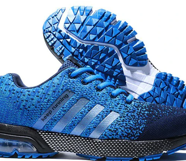 Light & Orthopaedic Comfort Sneakers with Cushioning – Movix Air-Blue-3-The Livary