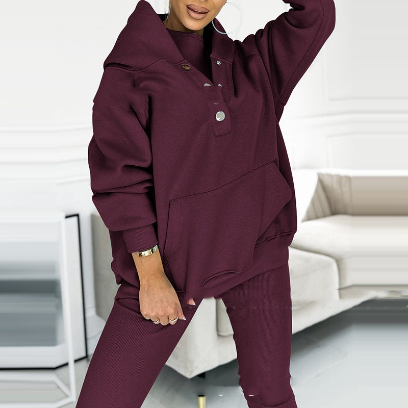 Trendy Lounge Set of 3 - Elena-Purple-S-The Livary