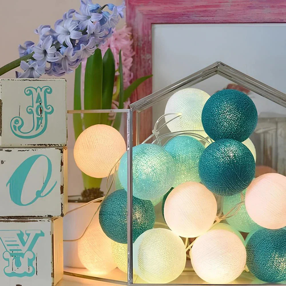 Atmospheric Ball String Lights - LumaBreeze-Candy-59.05 inch es-USB-The Livary