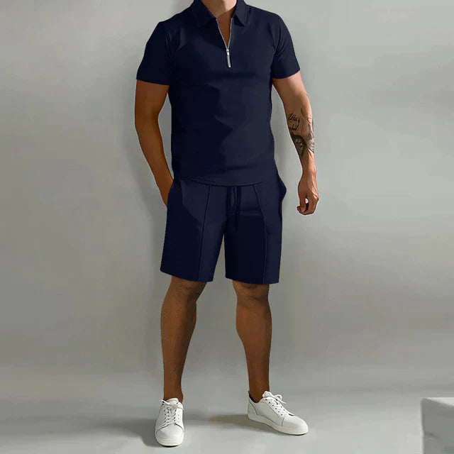 Luxury Men's Summer Set - Matteo-Dark blue-S-The Livary