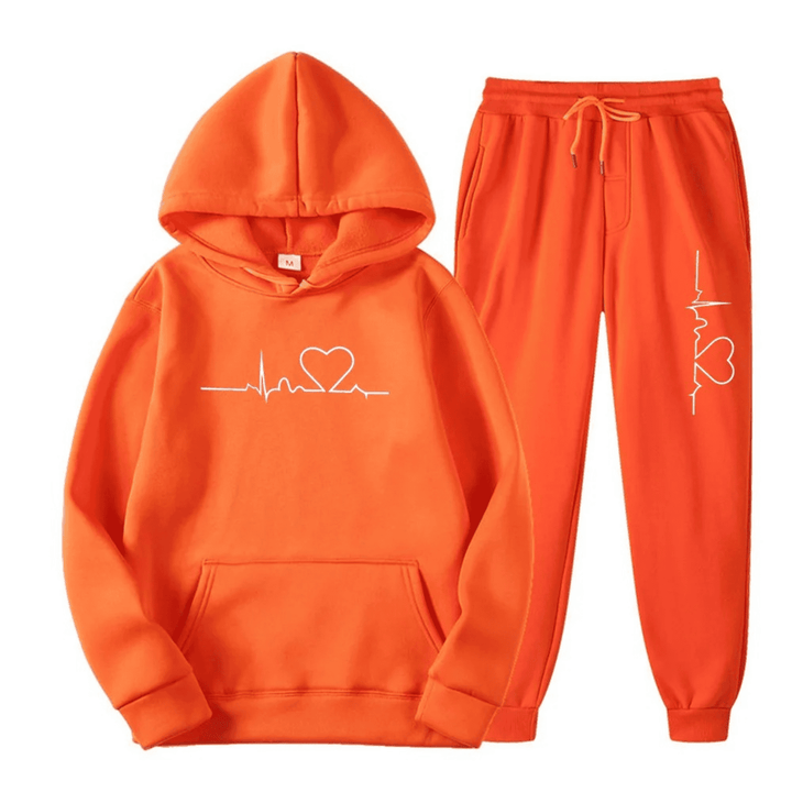 Comfortable Ladies Training Suit - Lyra-Orange-S-The Livary
