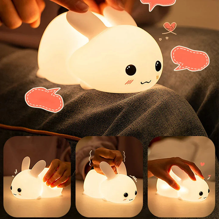 Cute Bunny Night Light - BunnyGlow-Warm Wit-The Livary