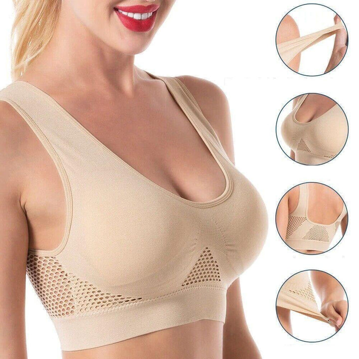 Breathable Mesh Sports Bra – Sofia-Purple-S-The Livary