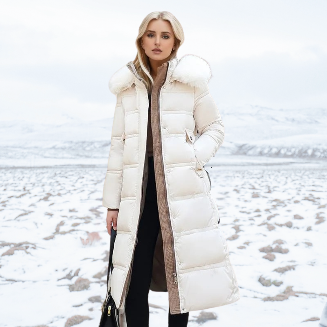 Luxury Faux Fur Winter Coat for Women - Amara-White-S-The Livary