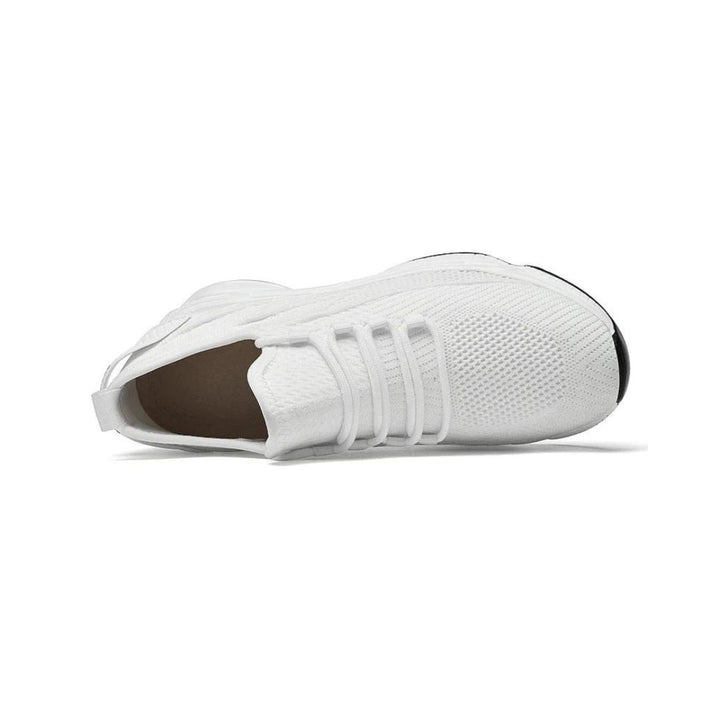 Discreetly stylish men's sneakers – MaxLift Boost-White +3.94″-4.5-The Livary