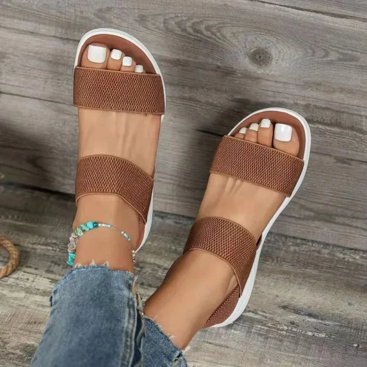 Breathable Mesh Orthopedic Sandals | Easy Slip-on Design-3.5-Brown-The Livary