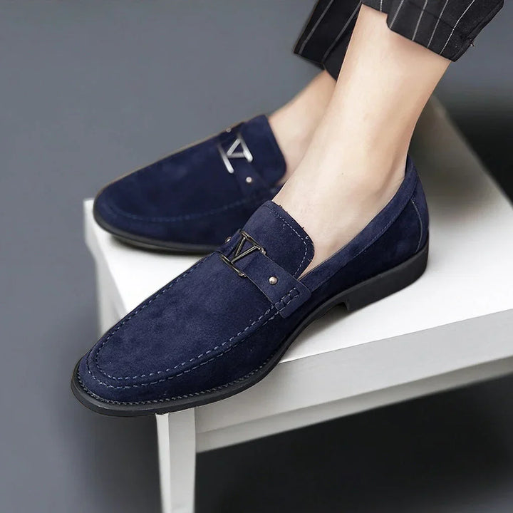 Stylish Men's Slip-On Loafer - Lorenzo-Blue-7.5-The Livary