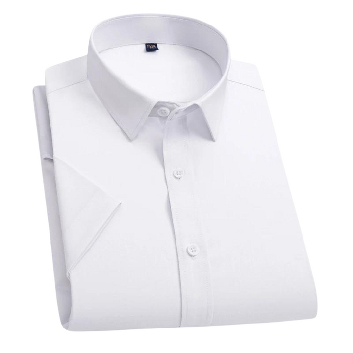 Anti Stain Shirt with Anti Crease Fabric – Damian-White-M-The Livary