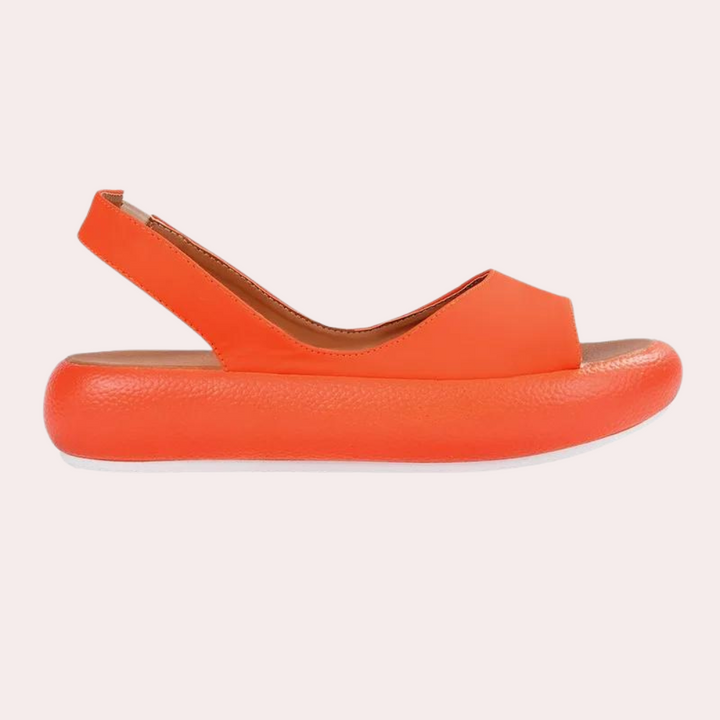 Comfortable ladies' summer shoes with a thick sole – Tilda-Yellow-2.5-The Livary