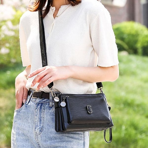 Stylish Crossbody Bag - Sienna-Red-The Livary