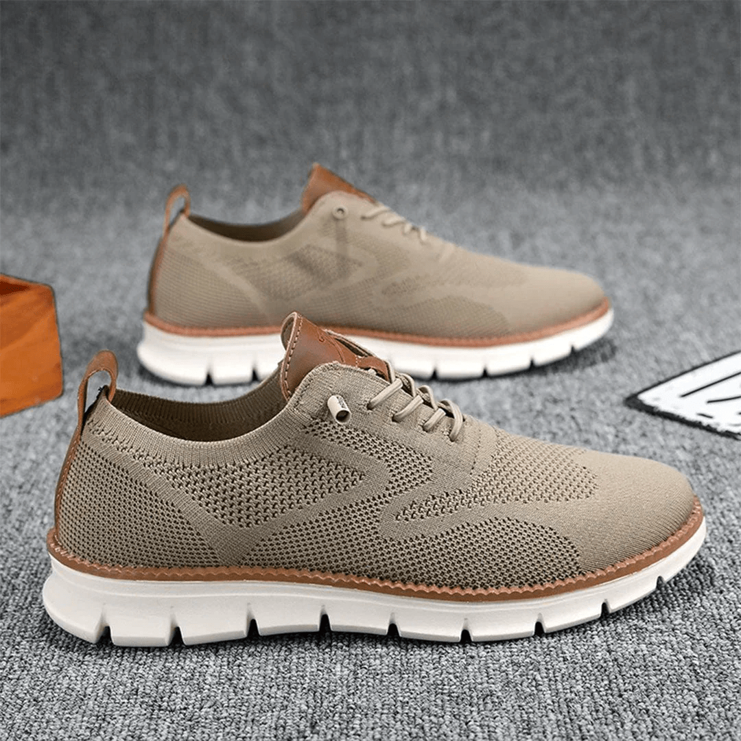 Breathable & Ultra-Comfortable Men's Sneakers in Minimalist Design – Elias-Green-6-The Livary